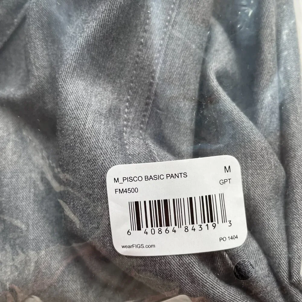 FIGS Pisco Men’s Basic Scrub Pants Technical Collection Graphite Fm4500 Sz Med